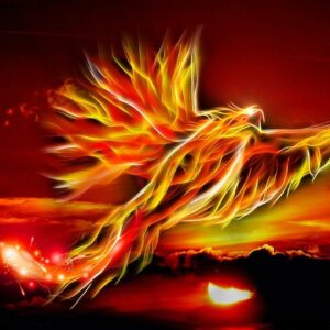 phoenix, bird, fire